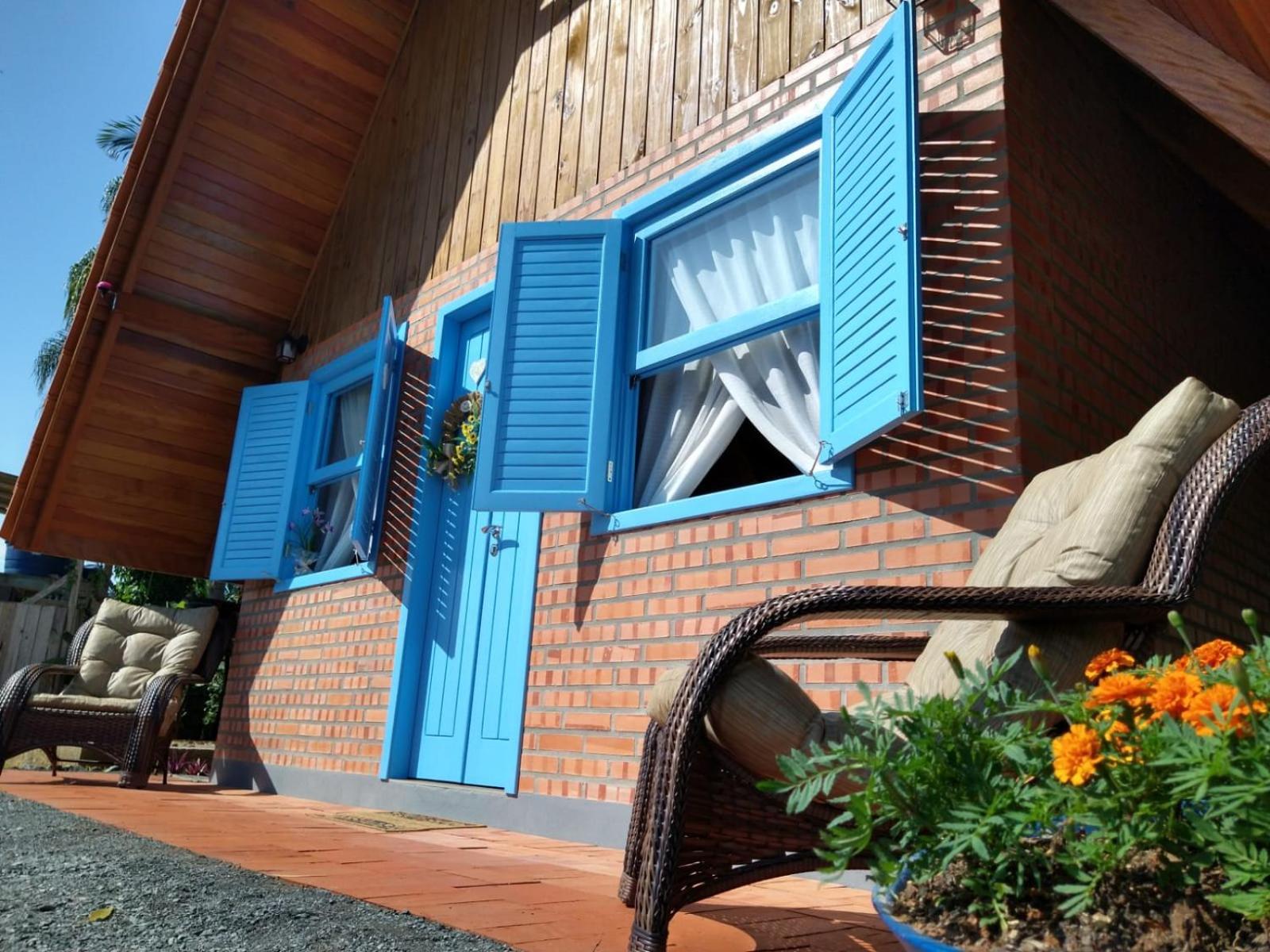 Chale Bienen Garten Pomerode Exterior foto