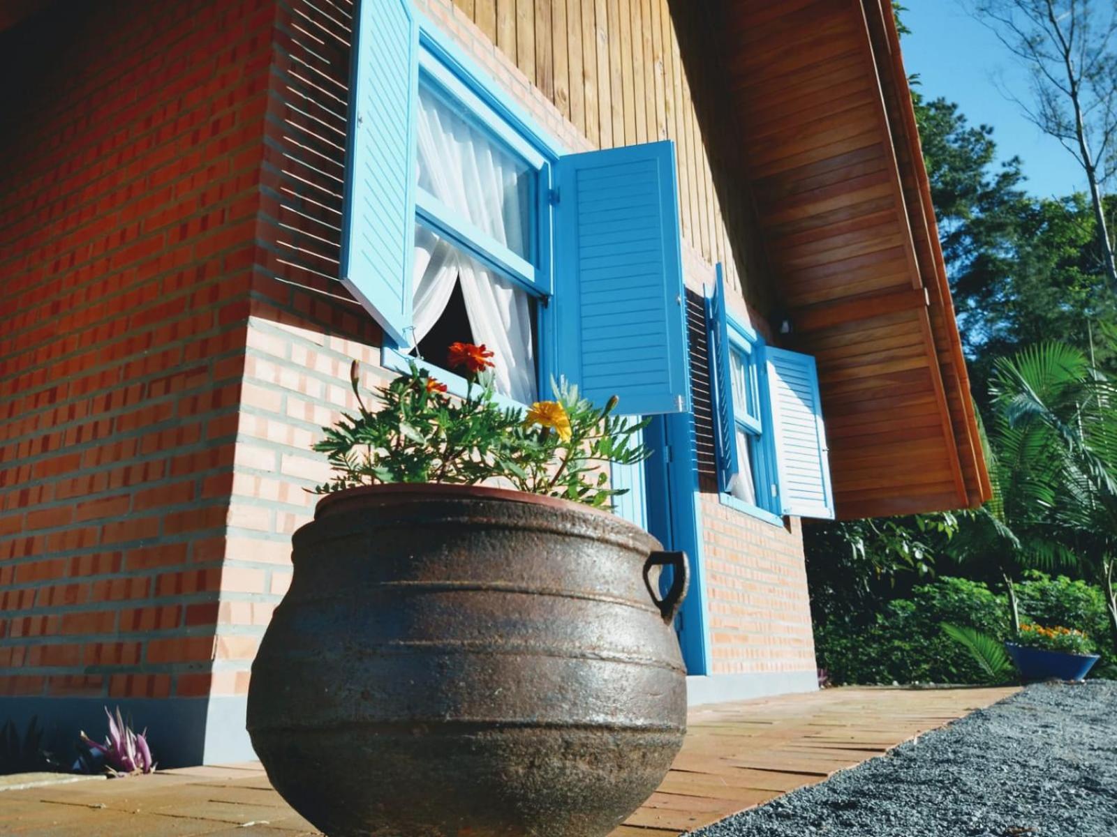 Chale Bienen Garten Pomerode Exterior foto