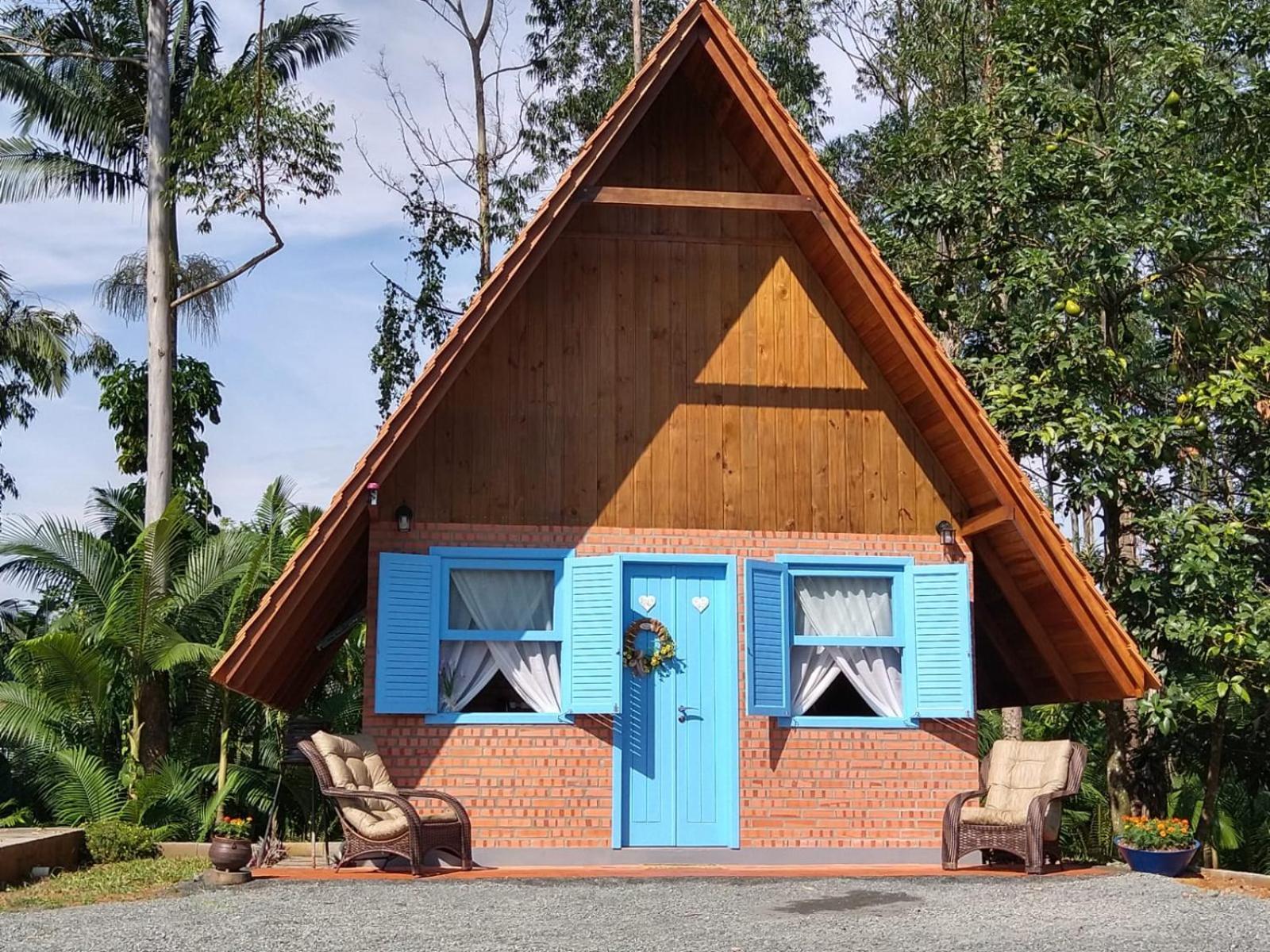 Chale Bienen Garten Pomerode Exterior foto